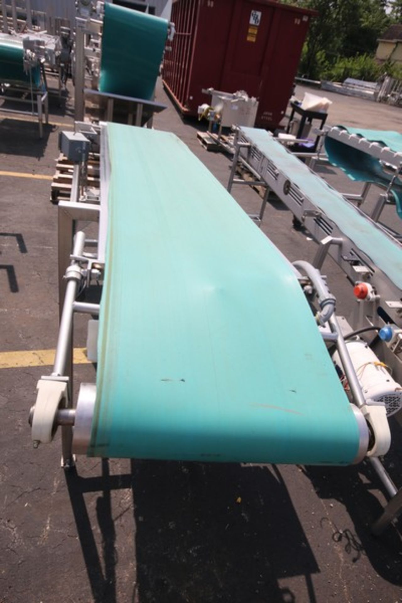 Aprox. 98" L x 38" H S/S Belt Conveyor with 16" W Belt, (No Drive) (INV#96698) (Located @ the MDG - Image 2 of 3