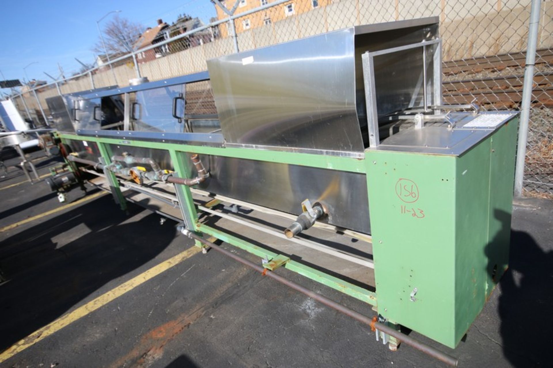 Terco Inc. 17' L x 24" W x 52" H Enclosed S/S Conveyor Bath with 7.5" W S/S Chain with 1hp / 1725 - Image 4 of 5