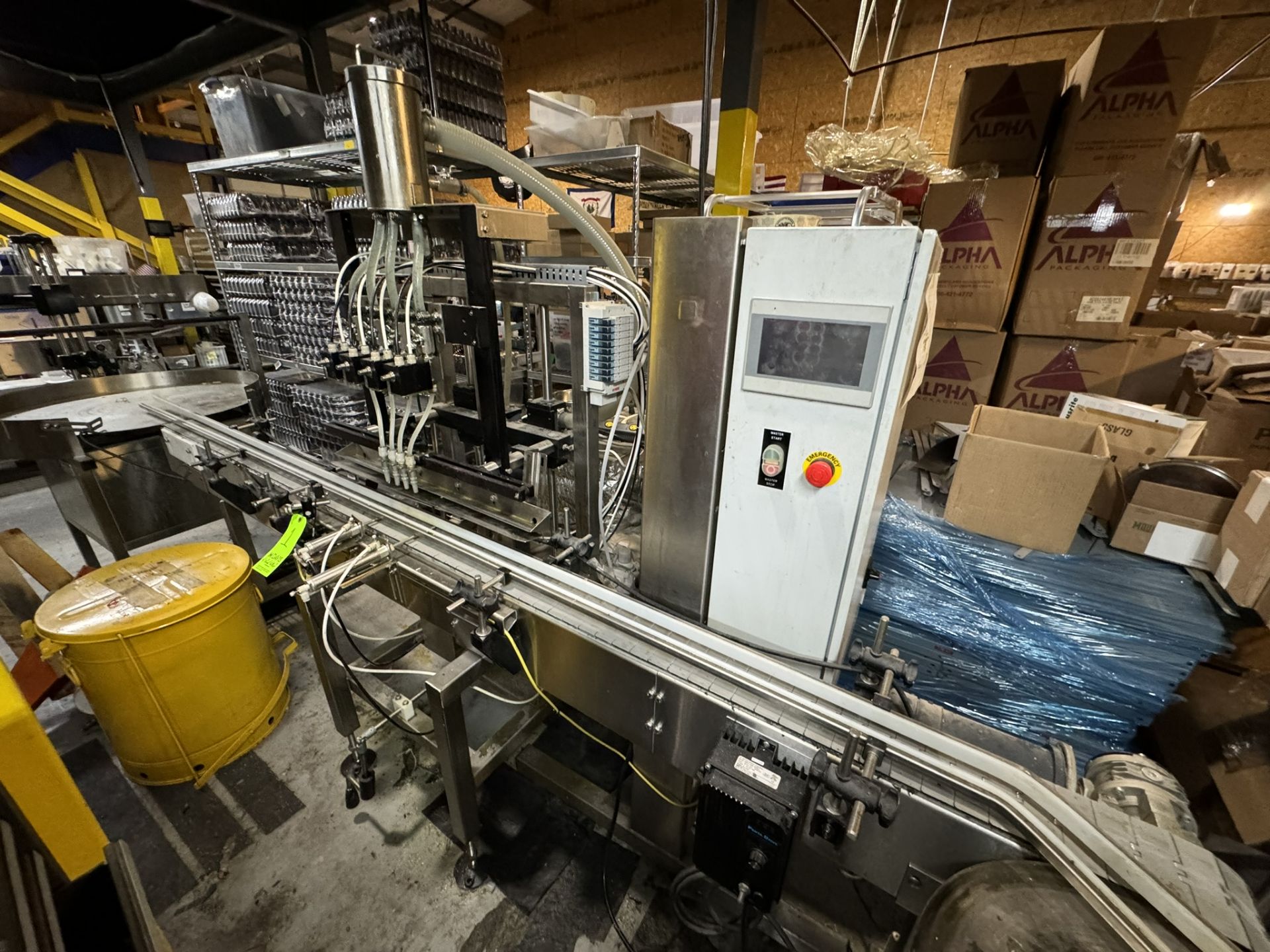 2018 E-PAK 4-Head Gravity Filler, with Recirculation Pump, S/N 0218-47616-216-031, 115 Volts, 1 - Image 10 of 11