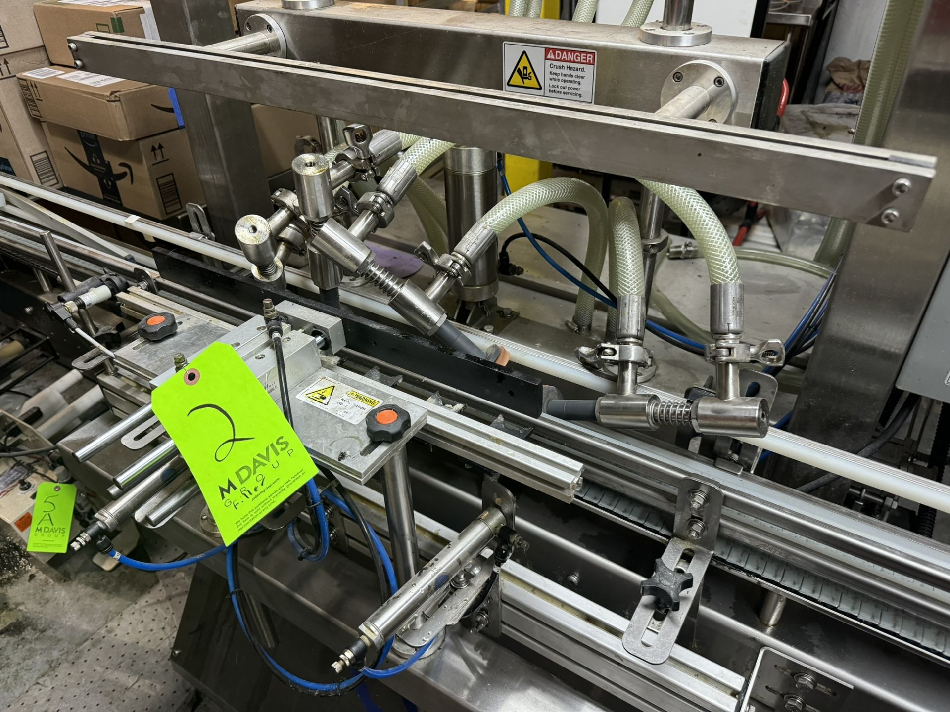 2018 Liquid Packaging Solutions 4-Head Gravity Fillers, S/N 1709171, 240 Volts, 1 Phase, with - Bild 3 aus 14