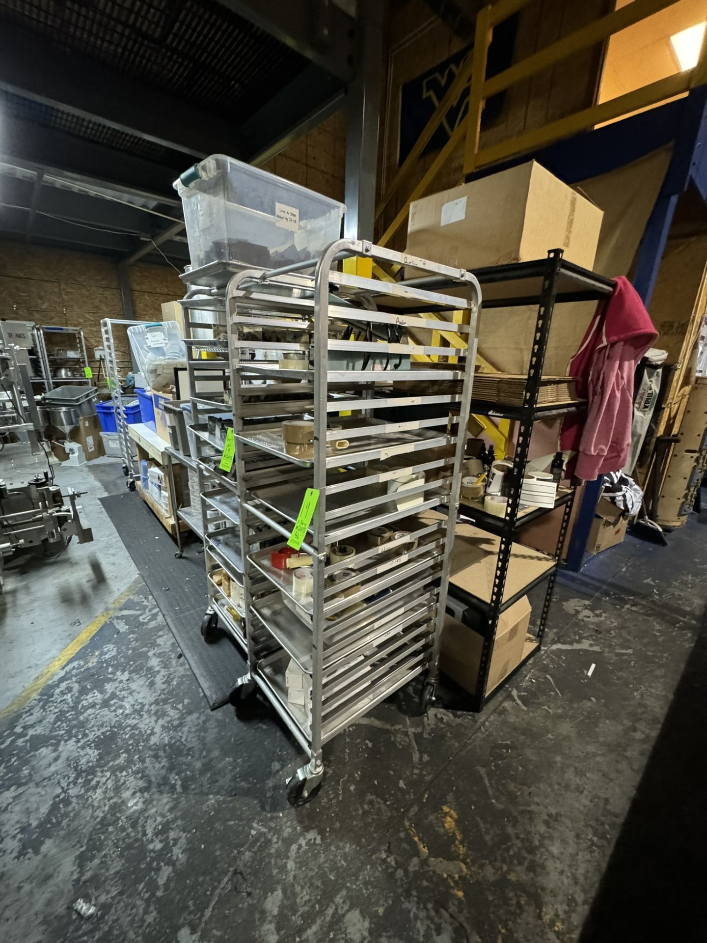 (2) Baking Rack, Overall Dims. Aprox. 26” L x 20” W x 69” H, Mounted on Casters (NOTE: Does Not