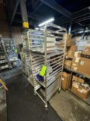 (2) Baking Rack, Overall Dims. Aprox. 26” L x 20” W x 69” H, Mounted on Casters (NOTE: Does Not