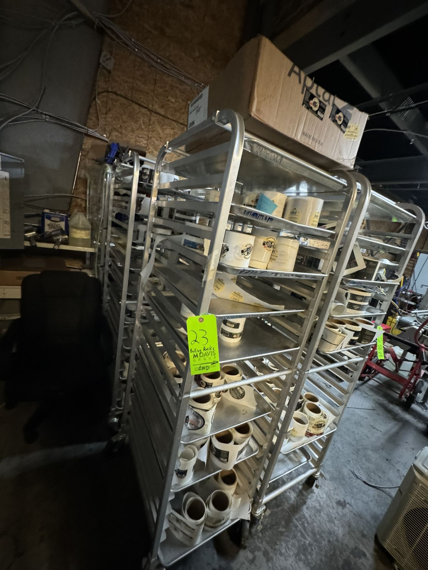 (5) Baking Rack, Overall Dims. Aprox. 26” L x 20” W x 69” H, Mounted on Casters (NOTE: Does Not - Image 2 of 3
