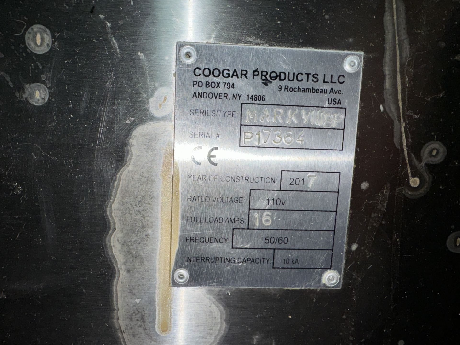 2017 Coogar Products S/S Melter, Type: MARKVIIIBP, S/N P17364, 110 Volts, 3 Phase (LOCATED IN - Bild 3 aus 6
