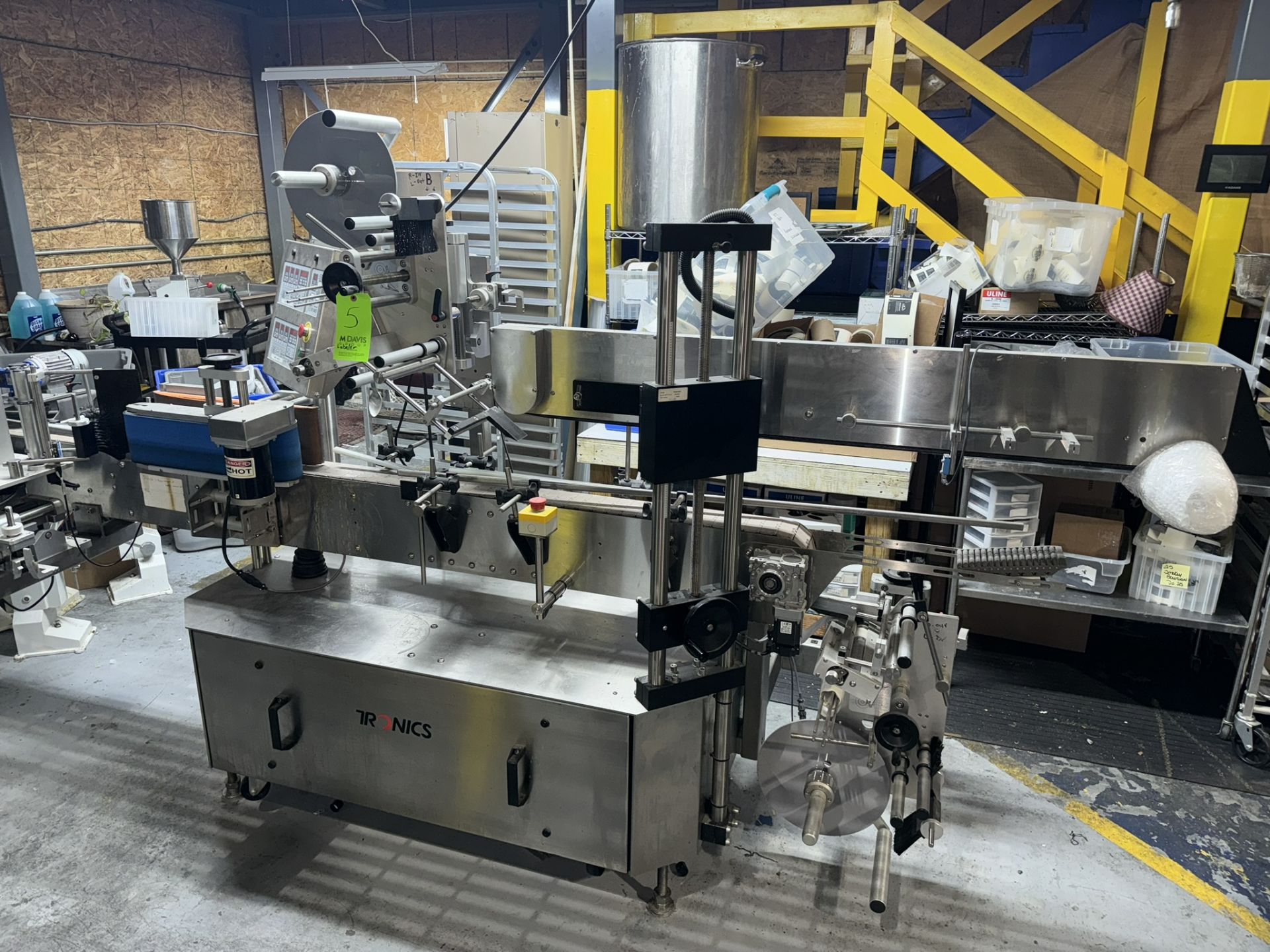 2018 Tronics Labeler, S/N M1218-022, with Straight Section of Conveyor, with Aprox. 4-1/2” W - Image 12 of 17