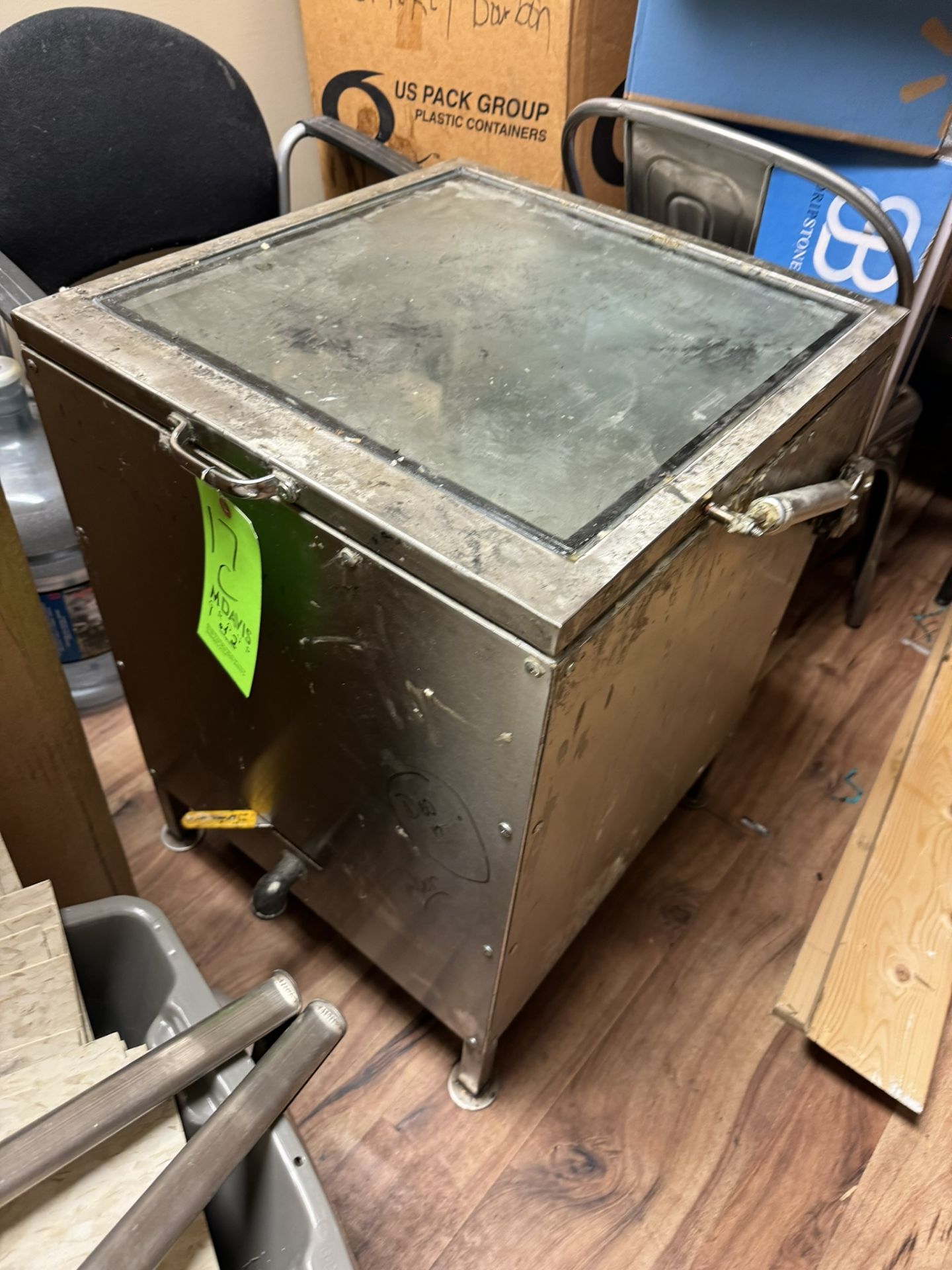 (2) Melting Tanks, Internal Dims. Aprox. 18” L x 18” W x 20” Deep, One with Lid (LOCATED IN