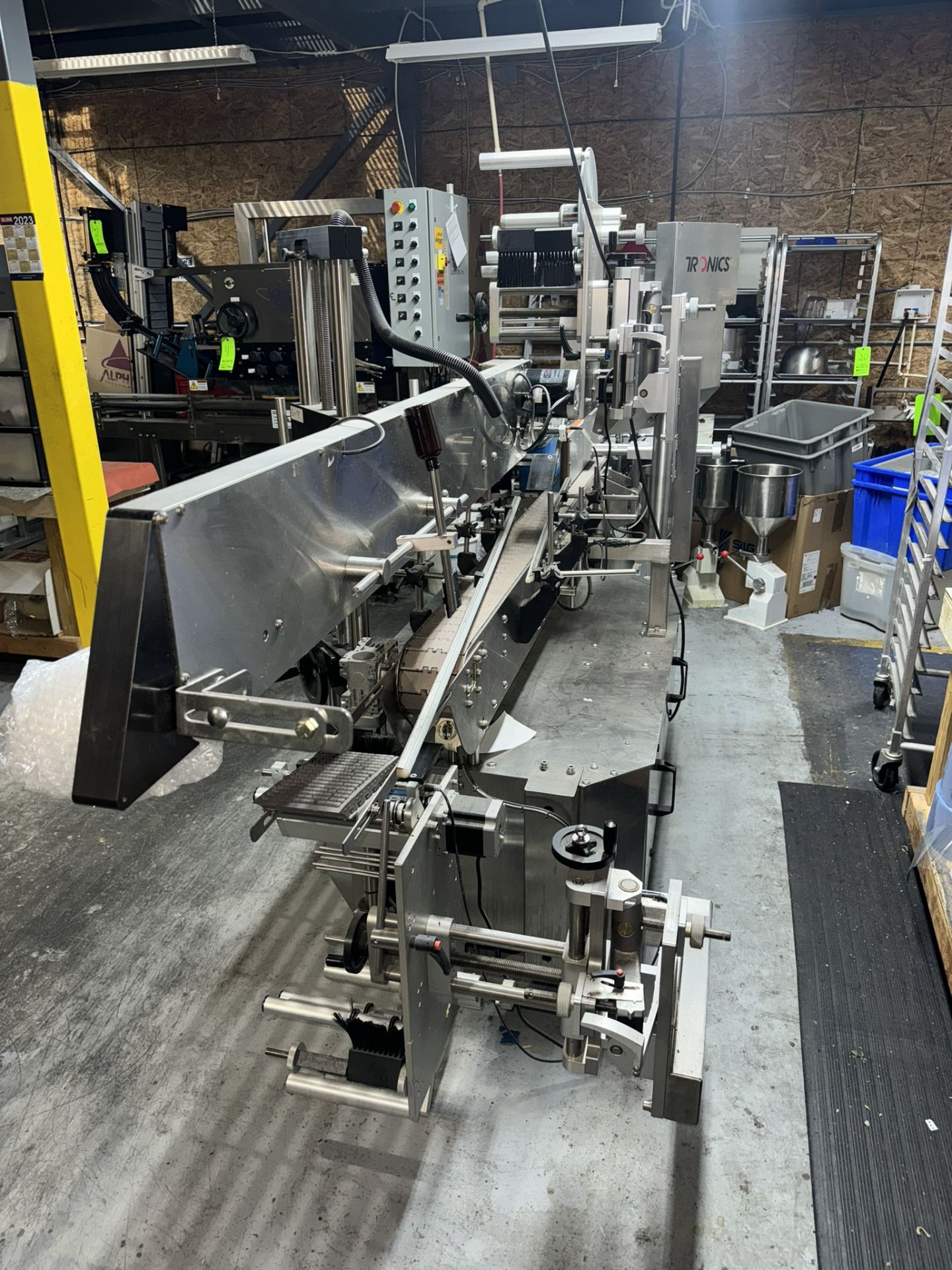 2018 Tronics Labeler, S/N M1218-022, with Straight Section of Conveyor, with Aprox. 4-1/2” W - Image 5 of 17