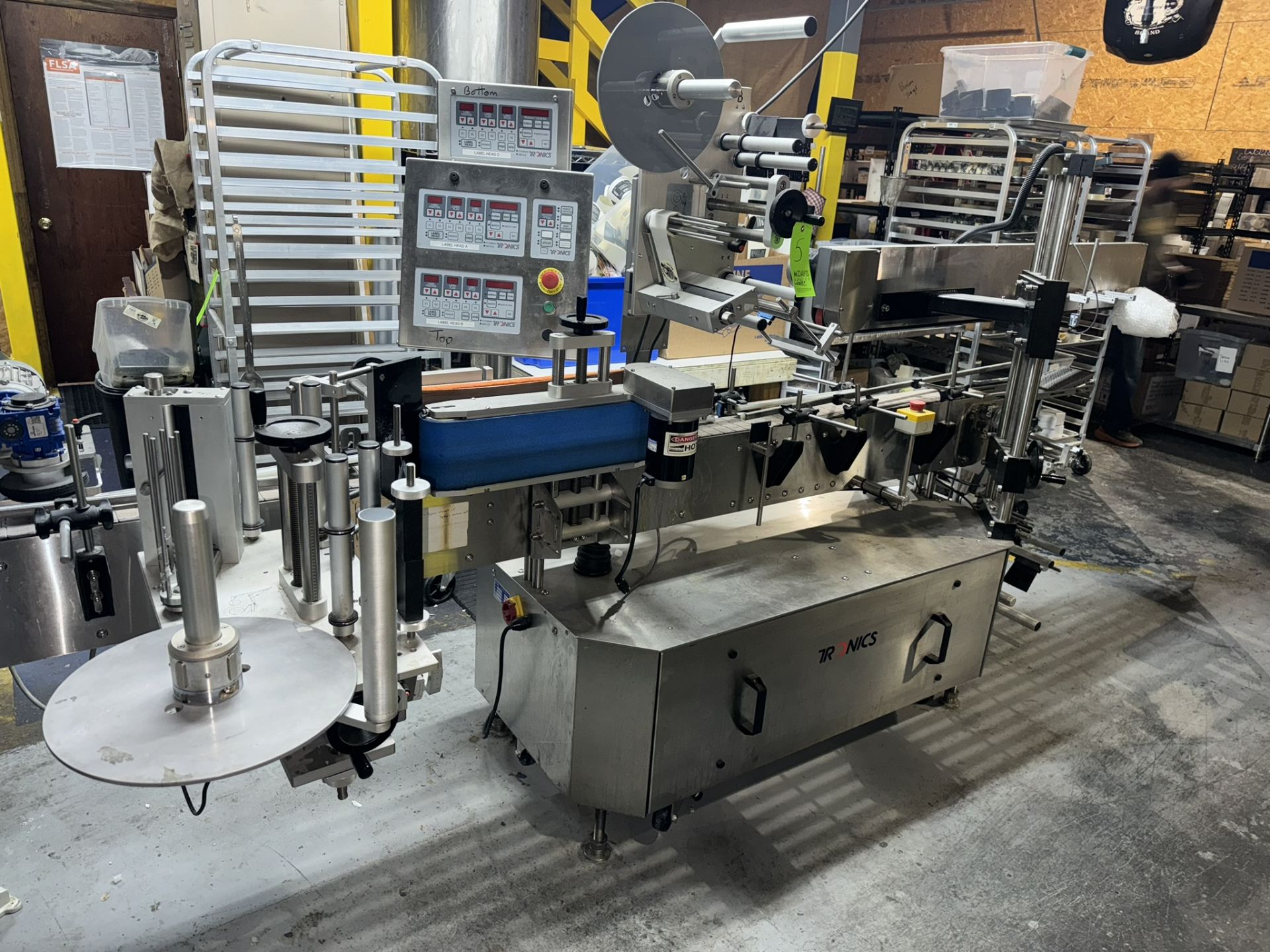 2018 Tronics Labeler, S/N M1218-022, with Straight Section of Conveyor, with Aprox. 4-1/2” W - Image 11 of 17