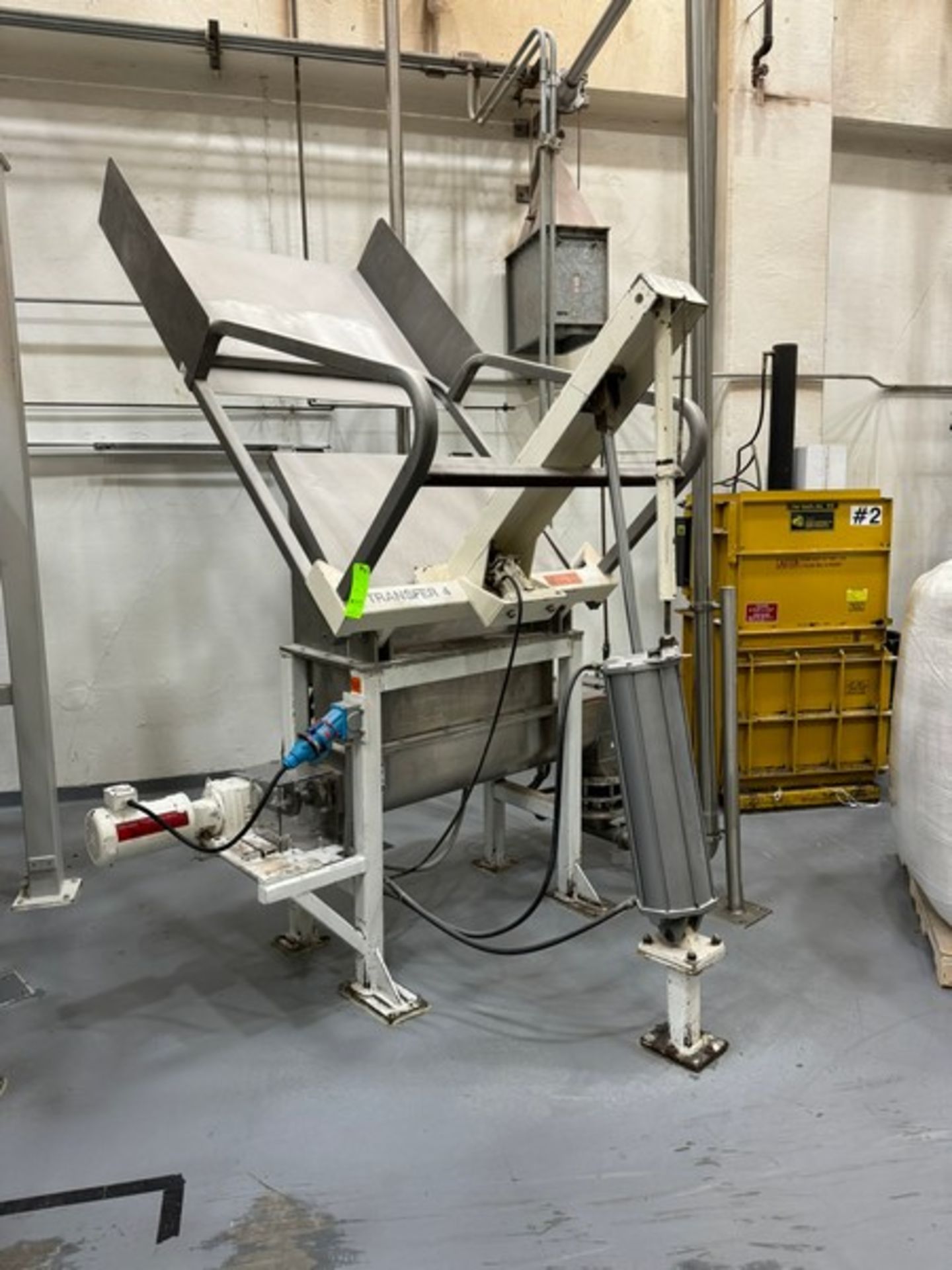 Tote Bulk Handling Systems, Tote Tilt Station with S/S Auger Transfer, Mounted on Mild Steel