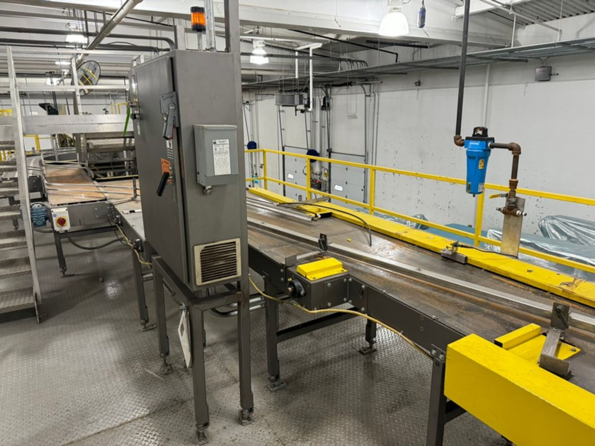 Goldco Discharge Accumulation Conveyor, with Guide Rails & Drives, with Control Panel (LOCATED IN - Bild 3 aus 7