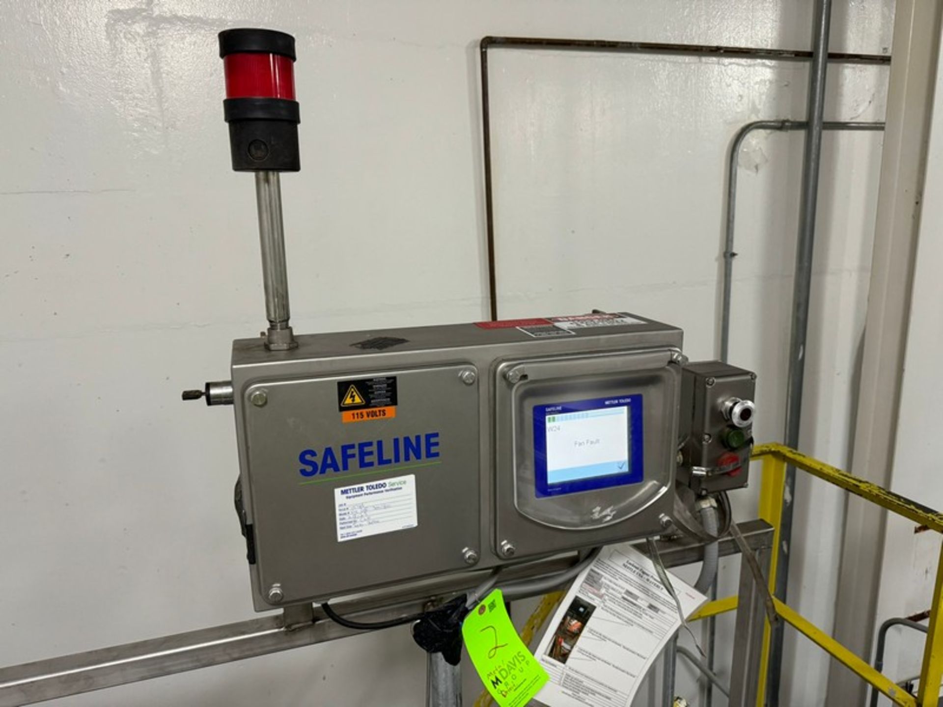 2011 Mettler Toledo Safeline Flow Thru S/S Metal Detector, M/N GF 150, S/N 6333102, with Digital - Bild 7 aus 12