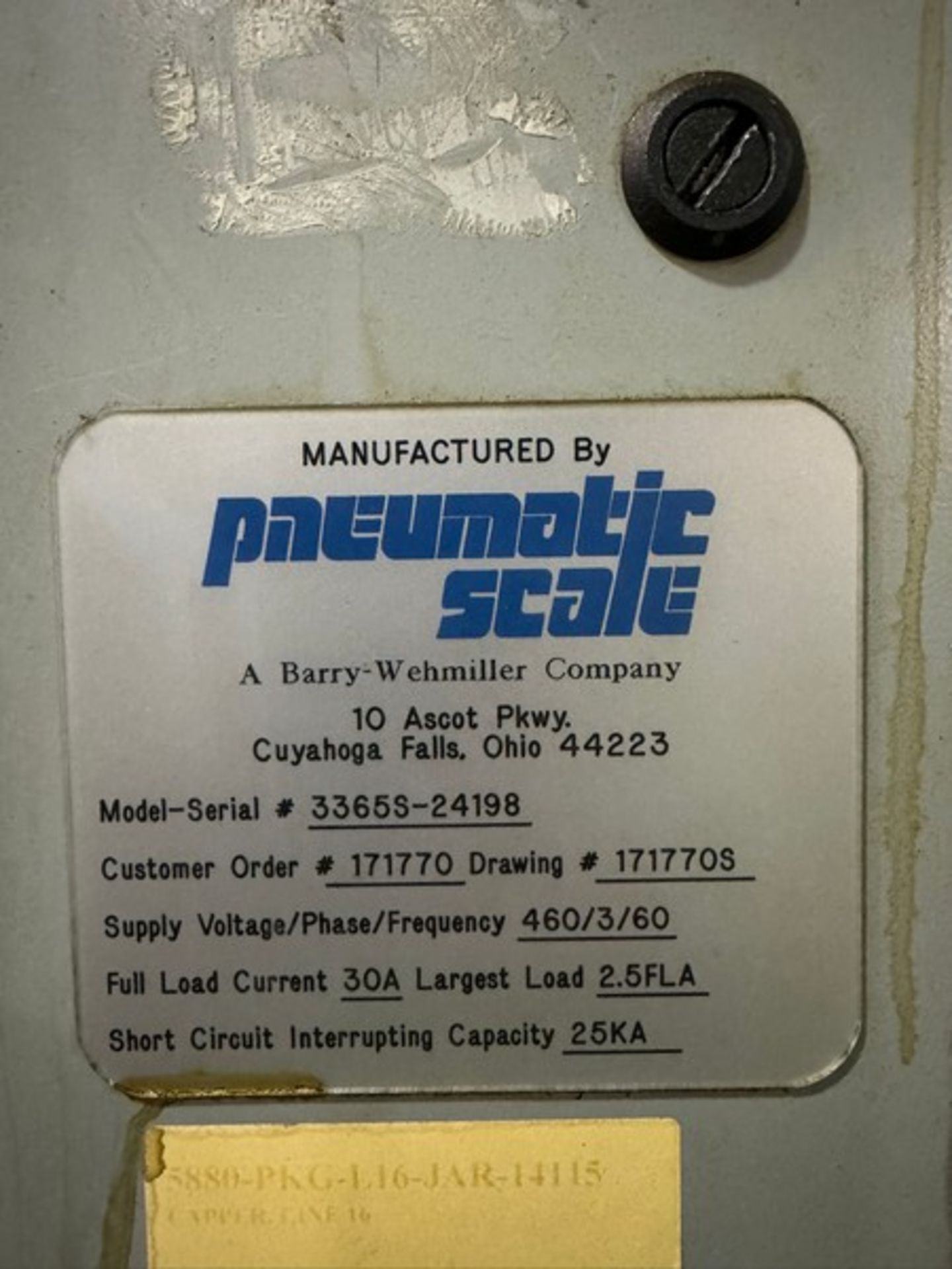 Barry-Wehmiller 12-Head Capper, M/N 12 HDB PNEUMAPLUGGER, S/N 3365S-24198, 300 CPM, with Infeed - Image 16 of 20