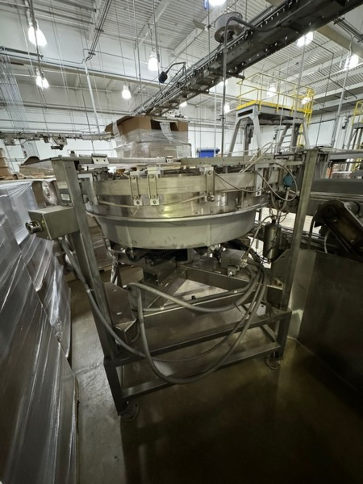 S/S Cap Sorter Bowl, with Baldor 3/4 ho Drive, Mounted on S/S Frame (LOCATED IN WAVERLY, IA) - Image 2 of 7