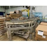 ERMANCO Inc. Roller Conveyor Bed, 180 Degrees Infeed to ARPAC (NOTE: Missing Rolls)