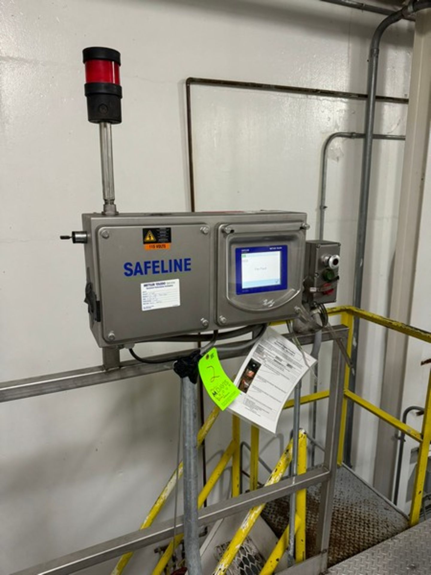 2011 Mettler Toledo Safeline Flow Thru S/S Metal Detector, M/N GF 150, S/N 6333102, with Digital - Image 6 of 12