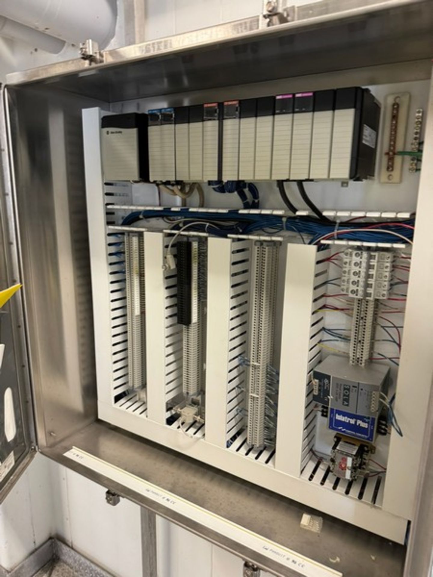 S/S Control Panel, with Allen-Bradley 13-Slot PLC (NOTE: Missing One Lot), & Other Electrical