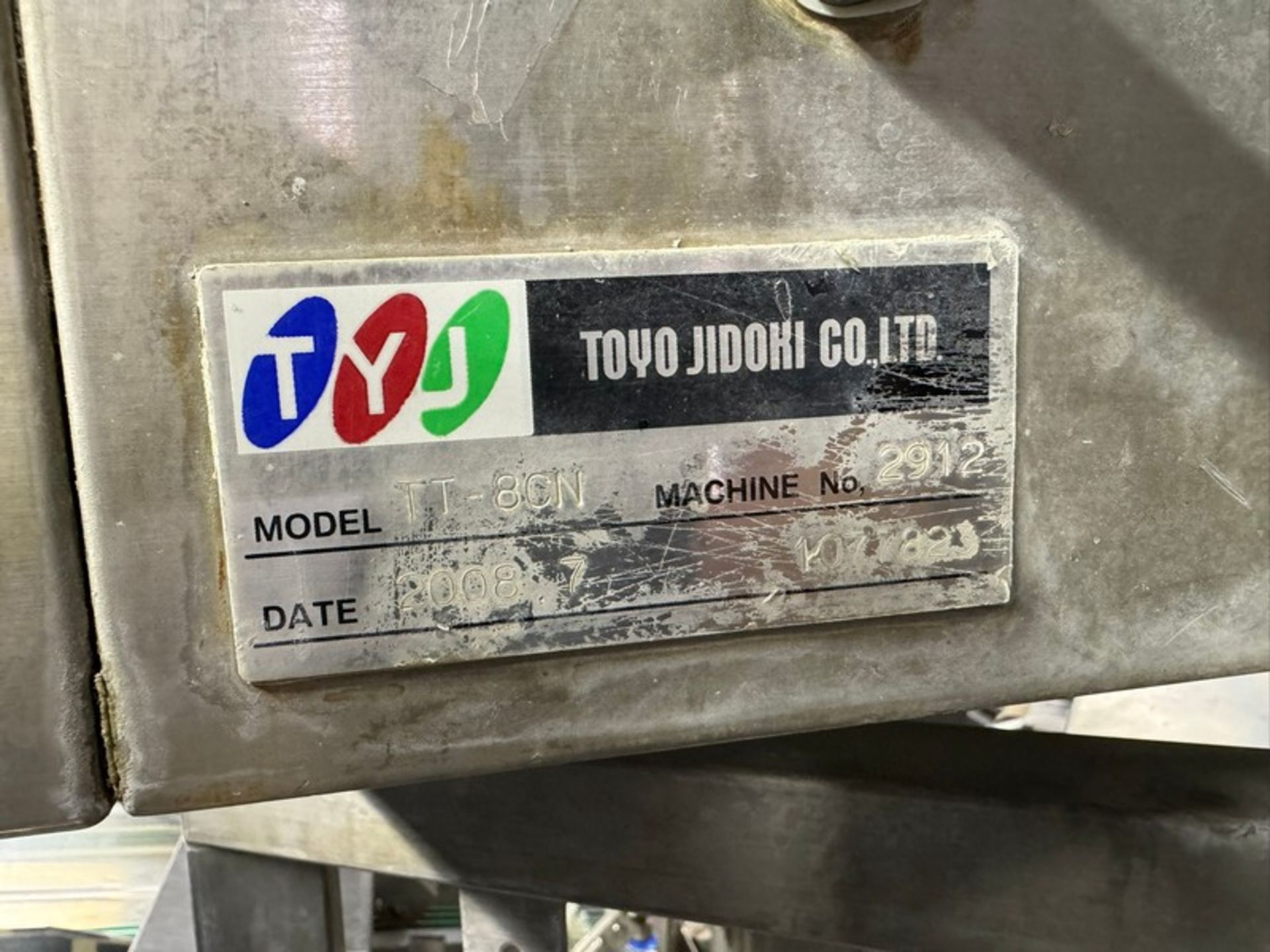 2008 Toyo JIDIKI Co, 8-Head Rotary Pouch Filler, M/N IT-8CN, Machine No. 2913, with Infeed & - Image 8 of 16