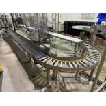 3-Sections of Conveyor, Includes 1-Straight Section, Aprox. 15 ft. L x 25” H (Peak to Floor) x 12” W