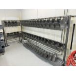 S/S Scale Bucket Cleaning & Drying Rack, S/S Design, Wall Mounted (LOT SUBJECT TO BULK BID LOT 50)(