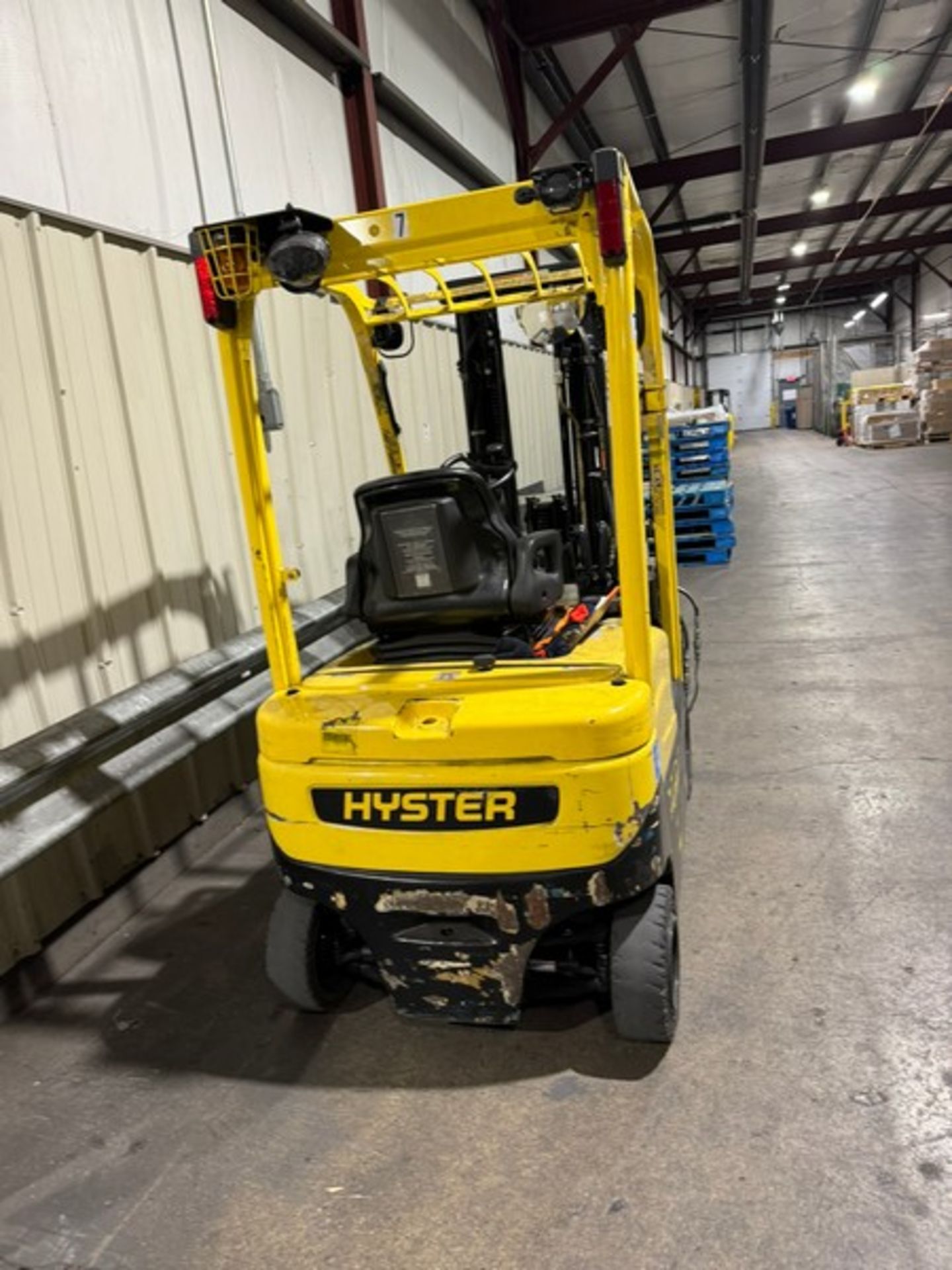 Hyster 3,450 lbs. Sit-Down Electric Forklift, M/N J35XN, S/N A935N02349M, with 3-Stage Mast, with - Bild 3 aus 6
