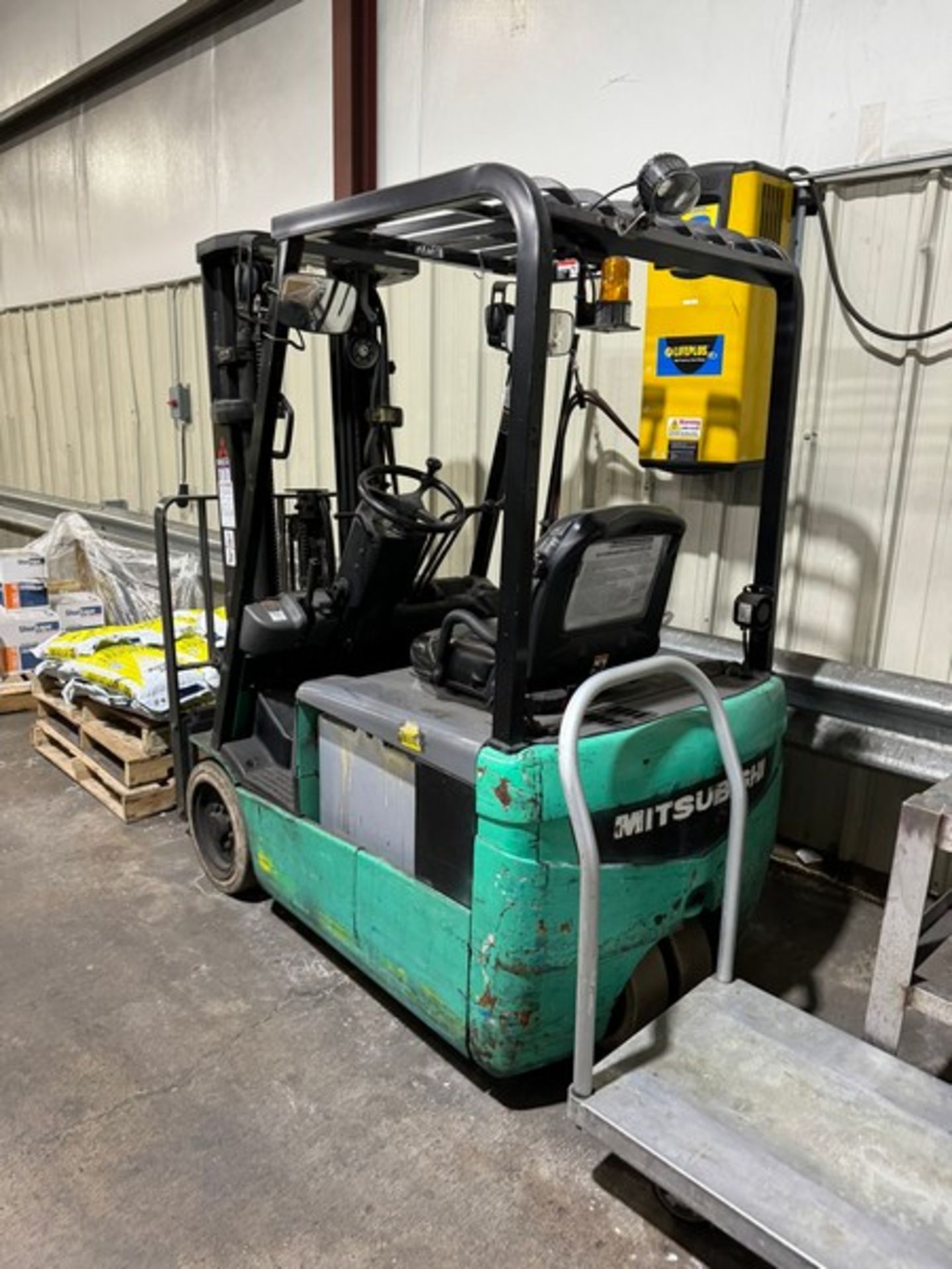 Mitsubishi 2,750 lbs. Sit-Down Electric Forklift, M/N FB16NT-AC, S/N EFB1200298, with Battery & 3- - Image 2 of 4