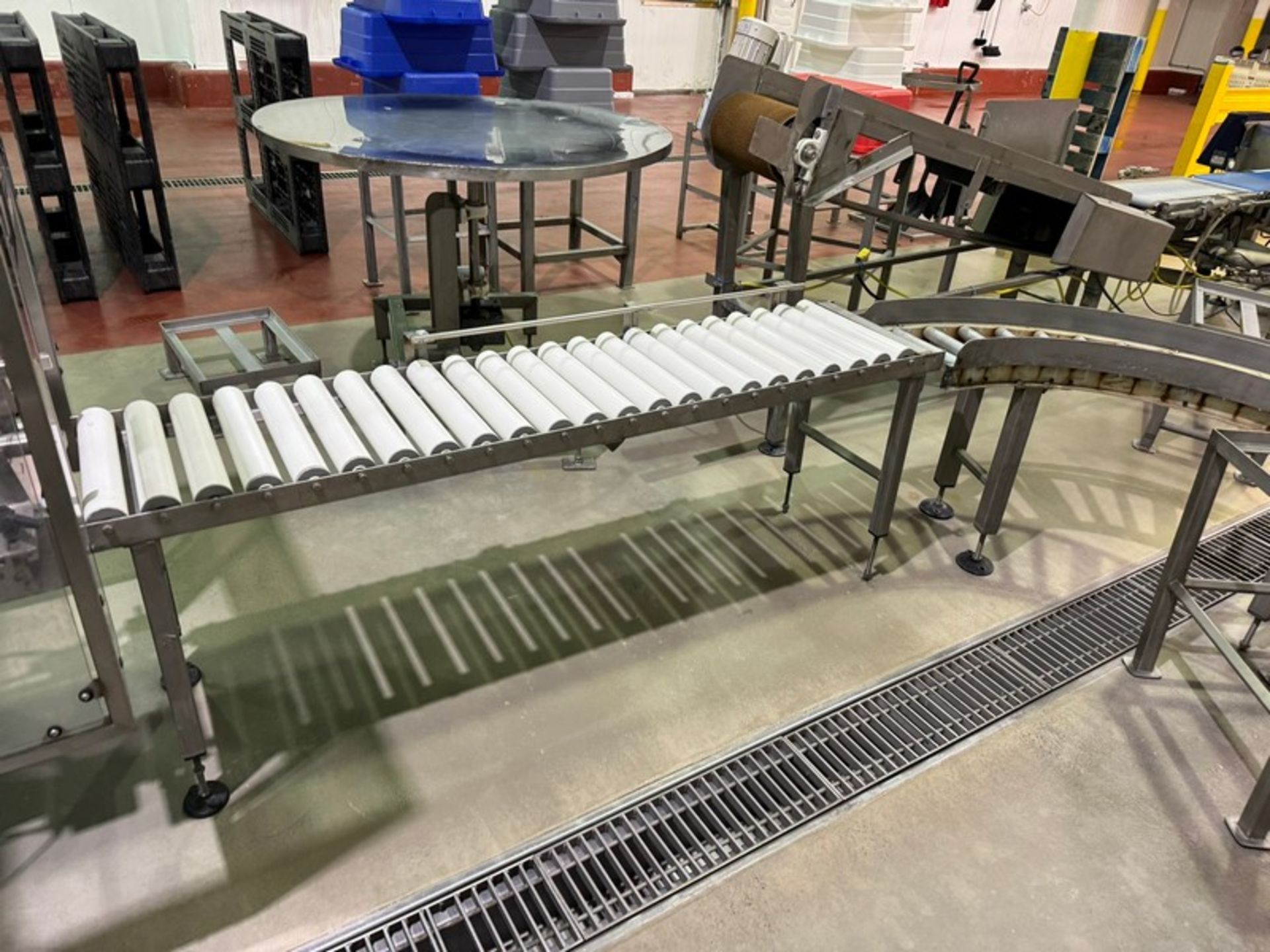 3-Sections of Conveyor, Includes 1-Straight Section, Aprox. 15 ft. L x 25” H (Peak to Floor) x 12” W - Image 3 of 4