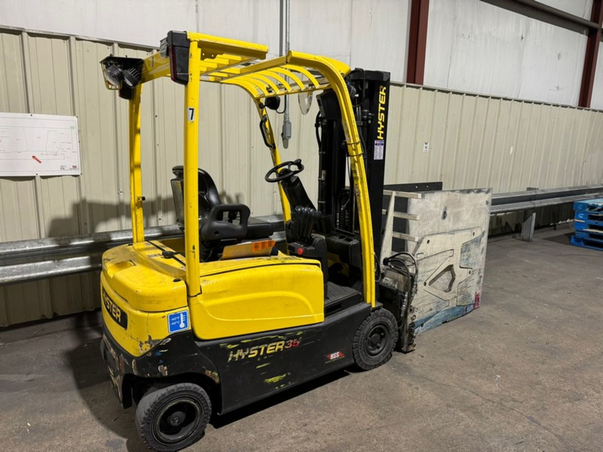 Hyster 3,450 lbs. Sit-Down Electric Forklift, M/N J35XN, S/N A935N02349M, with 3-Stage Mast, with - Bild 2 aus 6