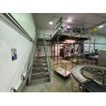 S/S Platform, with Staircase & Hand Rails, Overall Dims. Aprox. 20 ft. L x 13 ft. W x 11 ft. H (