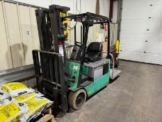 Mitsubishi 2,750 lbs. Sit-Down Electric Forklift, M/N FB16NT-AC, S/N EFB1200298, with Battery & 3-