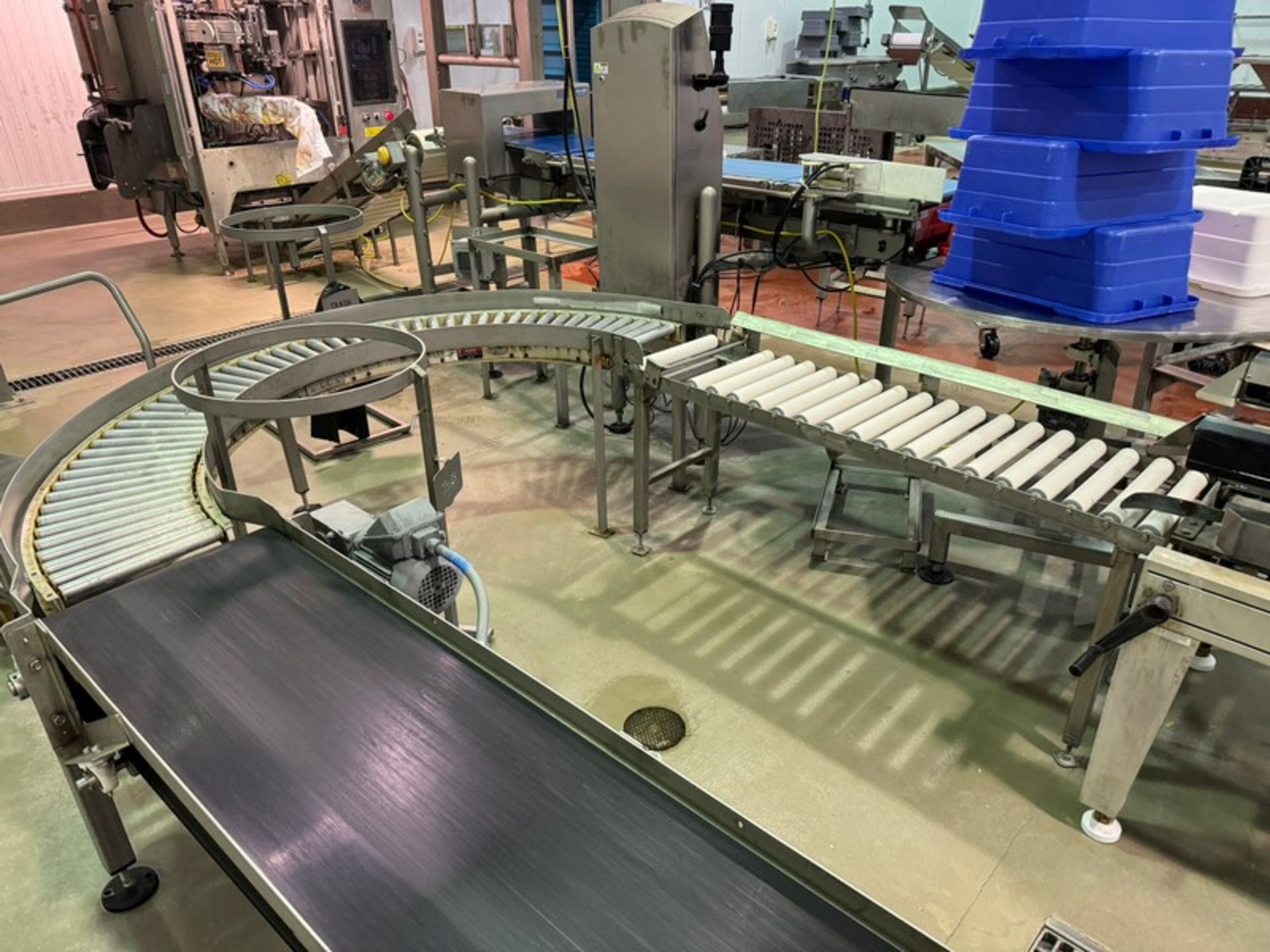 3-Sections of Conveyor, Includes 1-Straight Section, Aprox. 15 ft. L x 25” H (Peak to Floor) x 12” W - Image 3 of 3
