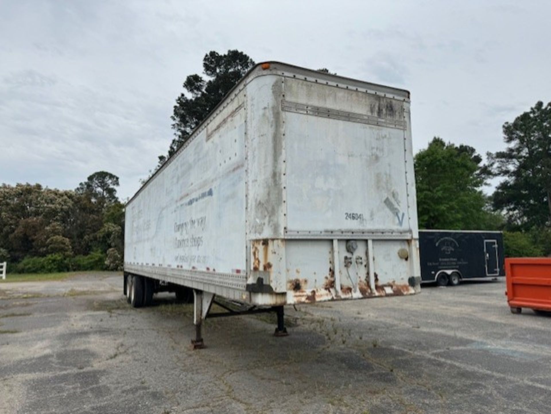 Aprox. 53 ft. Dry Van Trailer with Like New Roll Up Door (NOTE: Currently Not Road Worthy; Sold - Image 2 of 4