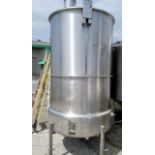 Aprox. 800 Gallon Stainless Steel Jacketed / Insulated Tank, Last used in Food (Loading Fee $300) (