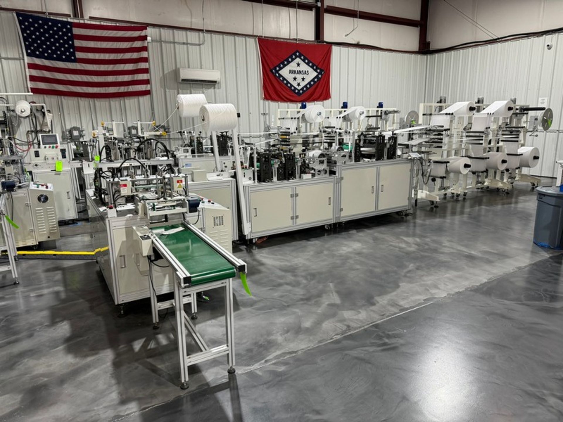 BULK BID: 2022 KYD Automatic 4,000 Units Per Hour Mask Manufacturing Line, Includes Lots 2-5 (