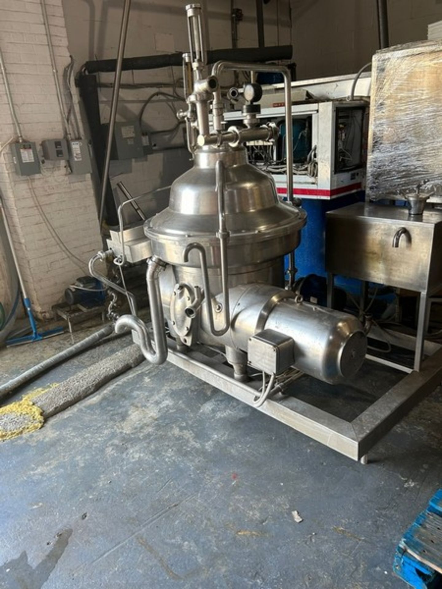 Westfalia CIP Milk Separator, Model SAMM 7006, S/N 1650946 - 316 SS (Located Rahway, NJ)