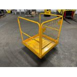 Forklift Safety Cage: 36" x 36" yellow (Located East Rutherford, NJ) (NOTE: REMOVAL 2-DAYS ONLY