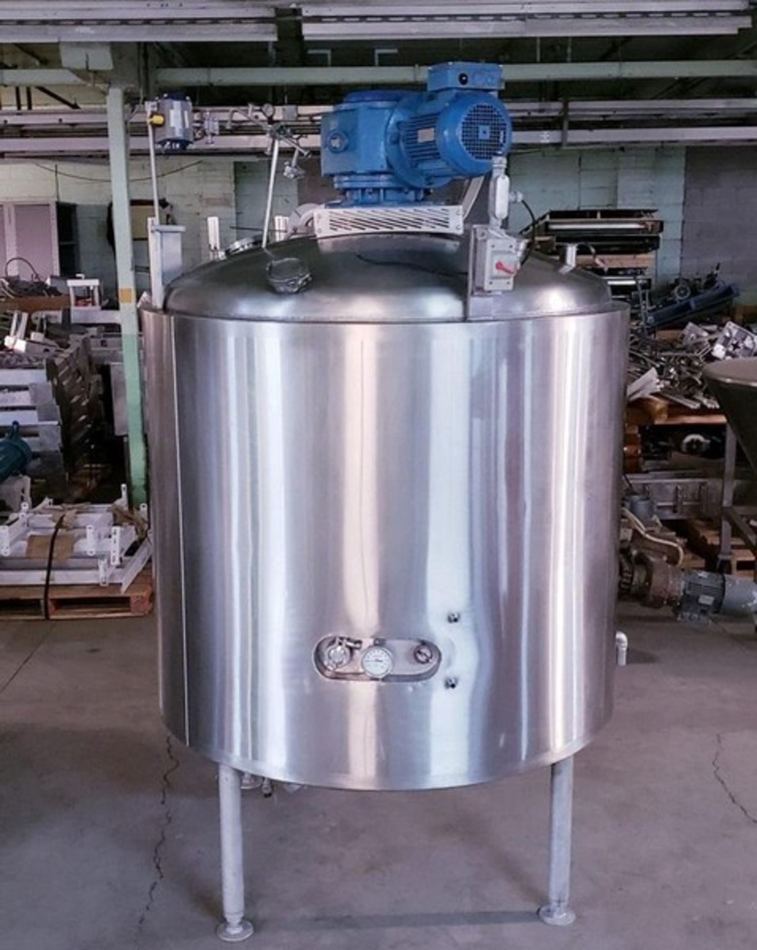 Cooling mixing tank mixer 230-460 volts 3 phase 316 Stainless Steel 500 gallons (Item #102T) (Simple - Image 2 of 5