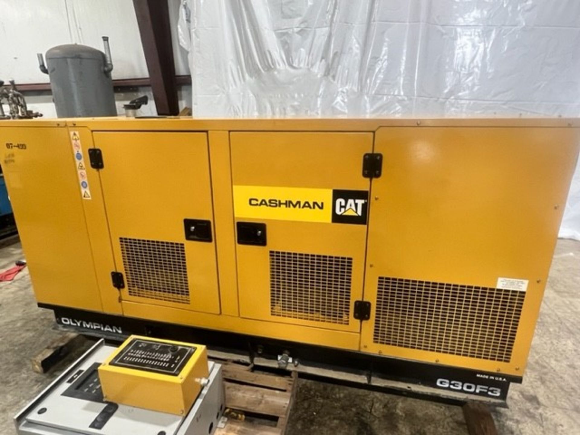 Olympia Natural Gas Operated Generator, Model G30F3, S/N OLY00000KNCO1173, Mfg. 2007, Model of