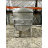 Crepaco Aprox.150 Gal. All S/S Paddle Blender, S/N 1696, Hydraulic Driven, 3" Outlet Hinged Lid,