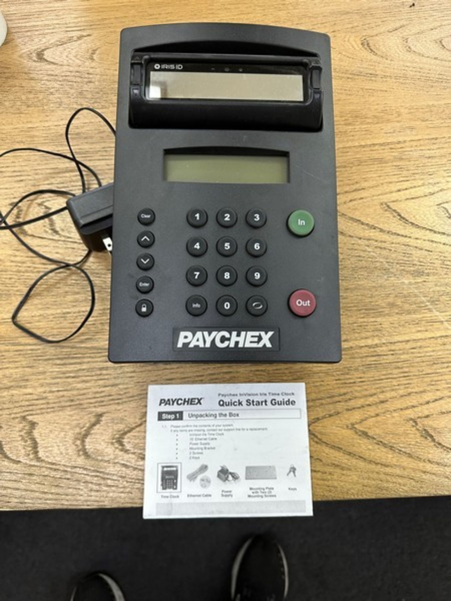 Time Clock: Paychex Iris Time Clock (Located East Rutherford, NJ) (NOTE: REMOVAL 2-DAYS ONLY