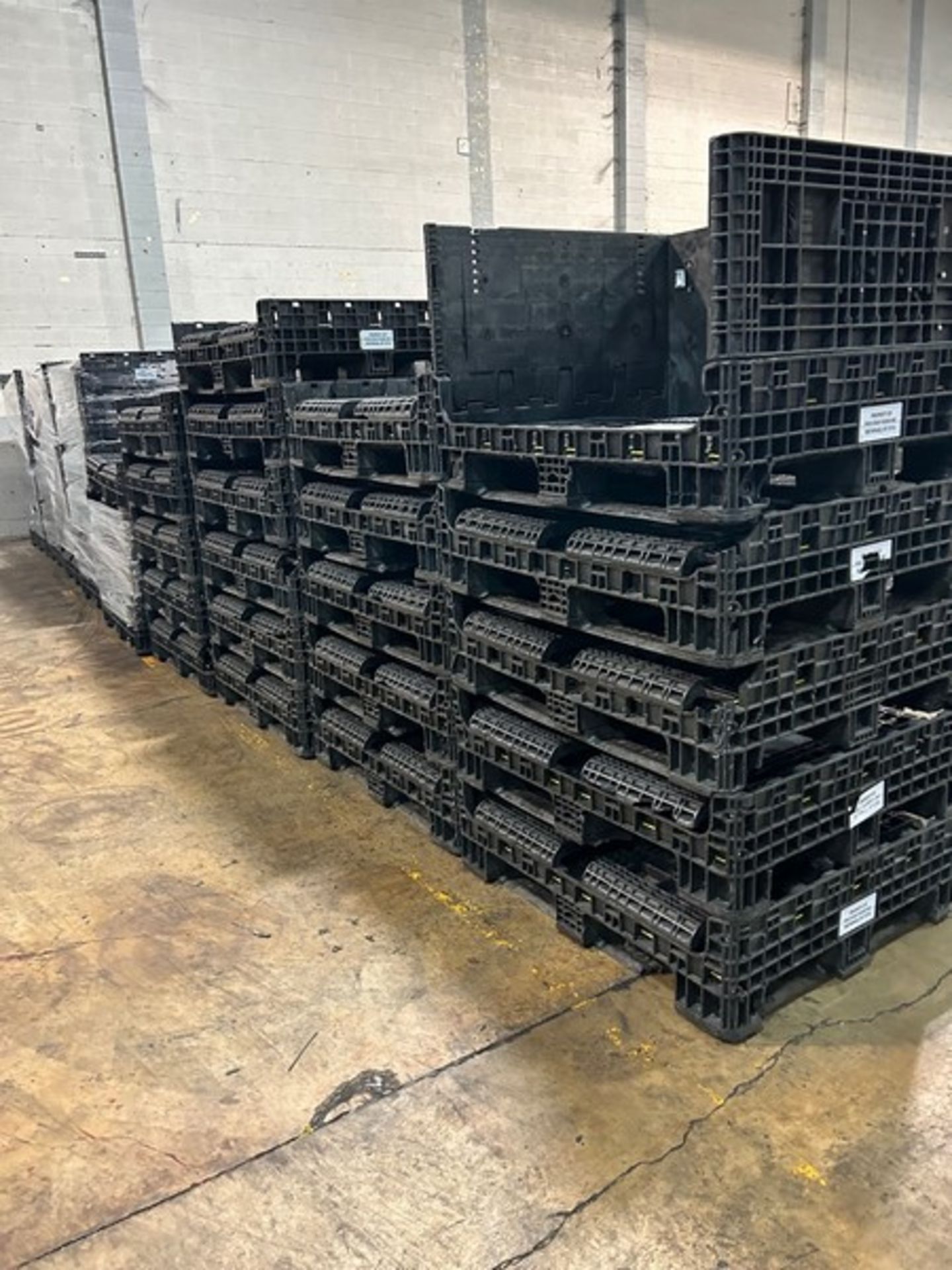 One Lot of 110 Units - 48x48 Gaylord Collapsible Bulk Shipping Pallet Containers Bins (Located - Image 5 of 5