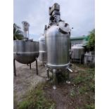 Hamilton 150 Gallon Kettle, Steam Jacketed 90 PSI , Vacuum Scrape Surface Mixing Kettle., 2 HP 230/