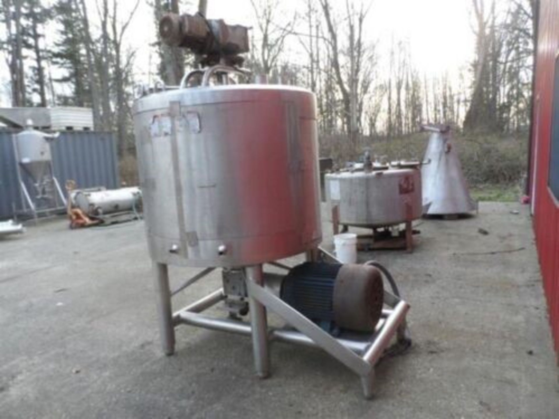 APV 330 Gallon Likwifier, 316L S/S Construction, High Speed Mixer at Bottom Driven by a 60 hp