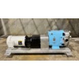 Waukesha Positive Pump, Model 060, S/N 318403 02 with 2.5" Inlet/Outlet, Stainless Rotors, Powered