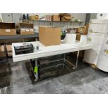 Shop Table, Aprox. 7 ft. L x 3 ft. W x 3.5 ft. H, Mounted on Portable Frame (LOCATED IN MOUNT