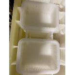 (59) Plastic Forms ( Teflon, Food Grade ) ; 4X10; Total 40 Square Nests; 2"x3"x2" Square. (Loading