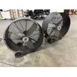 Drum Fans: LOT (2pcs) TPI 36" Portable Direct Drive, TPI pb-36d (Located East Rutherford, NJ) (NOTE: