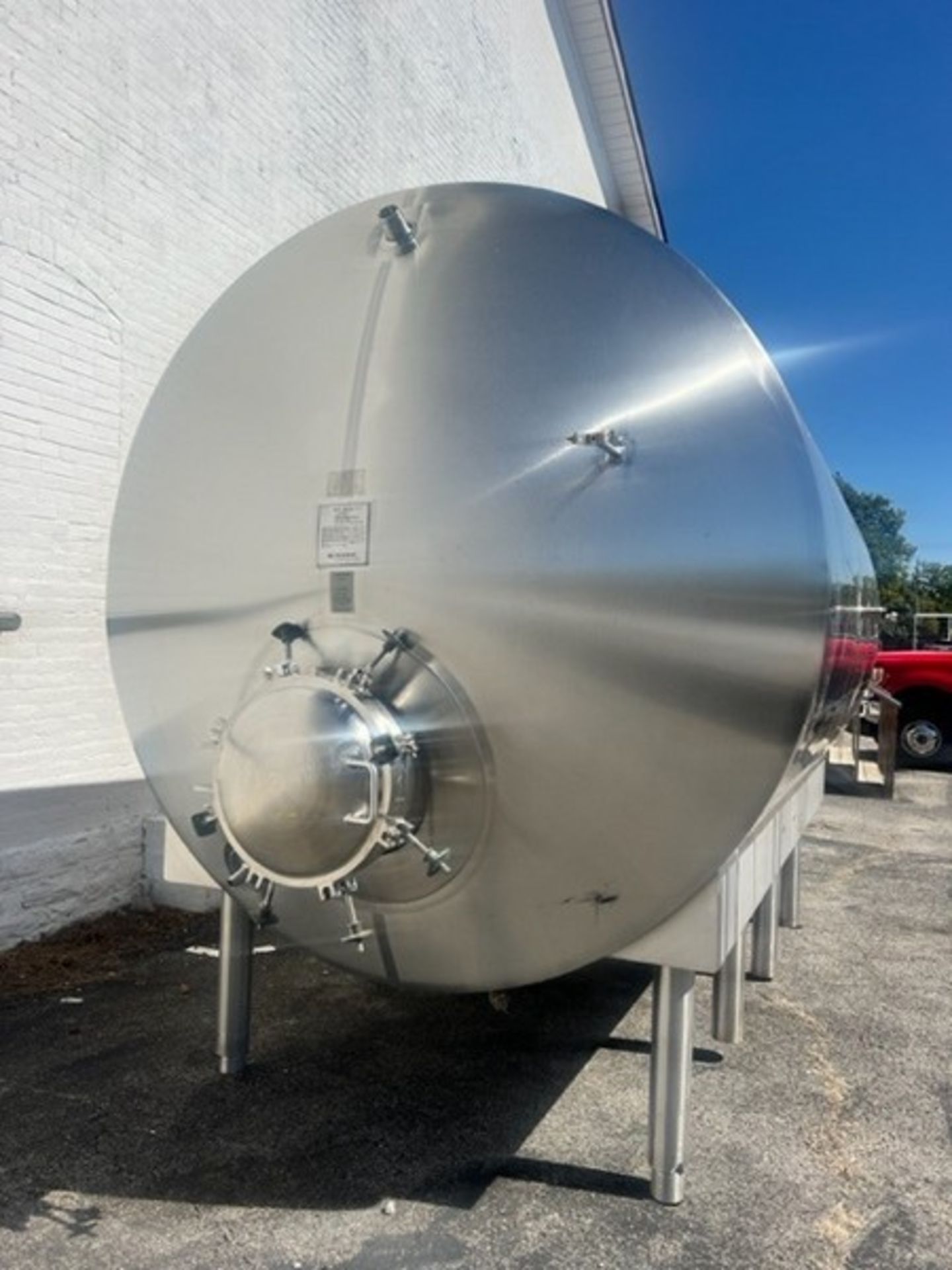 Cherry Burrell All Stainless 3,000 Gal. Horizontal Jacketed Aseptic Storage Tank, S/N E-044-95, High - Bild 2 aus 4