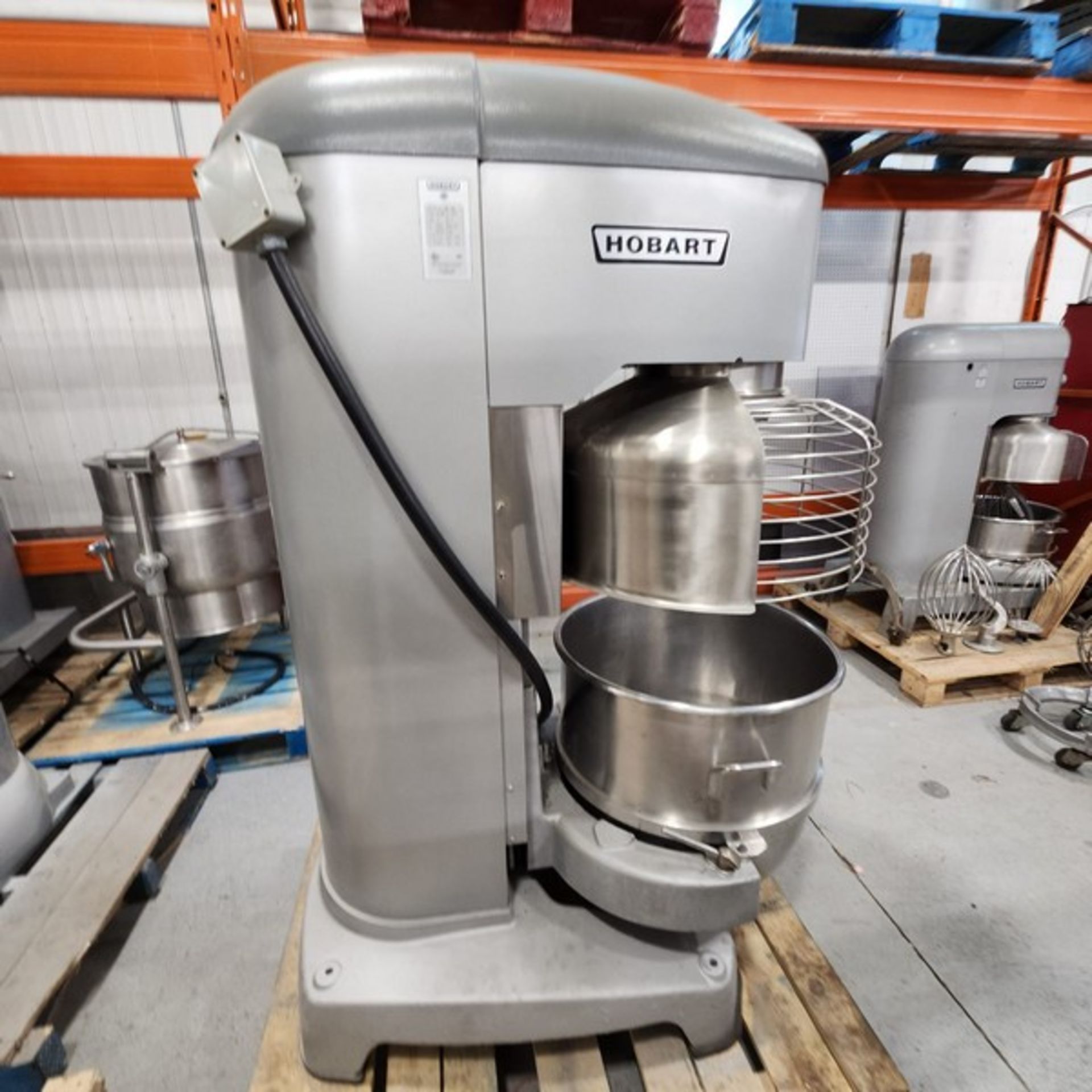 Hobart Mixer Model Legacy HL 1400N Serial Number 31-1464-783 with Bowl 140 pint. Flat aluminium - Bild 3 aus 5