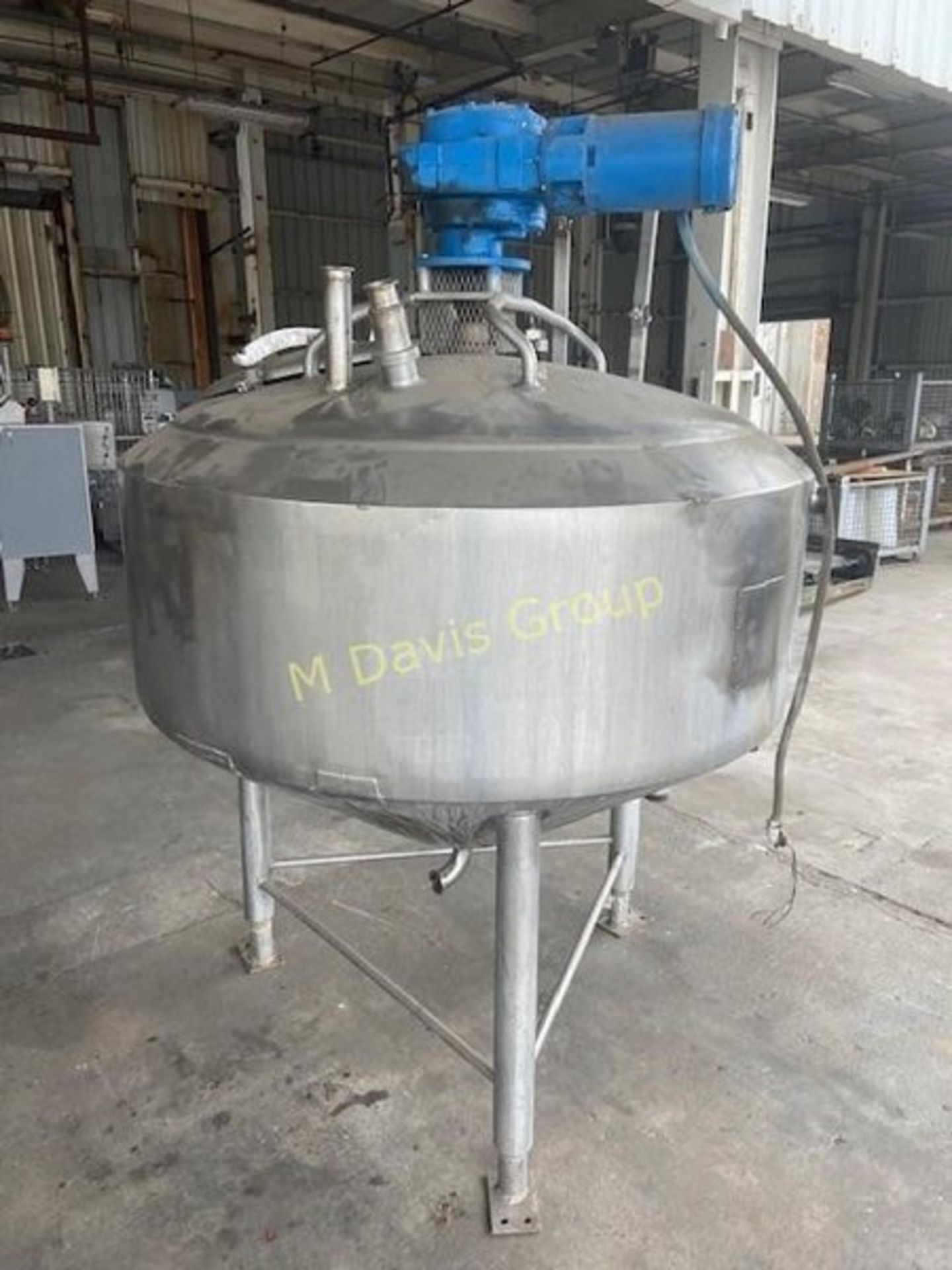 Aprox. 300 Gal. S/S Mix Tank, with S/S Agitation, with Baldor 5 hp Agitation, 1725 RPM Motor,