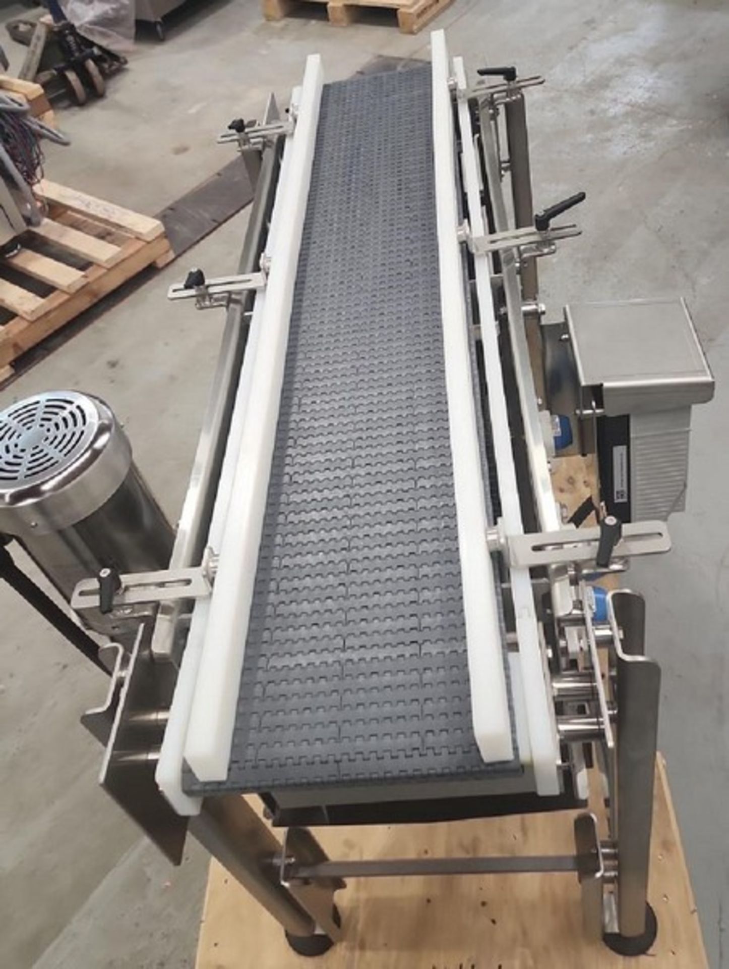 Nercon Sanitary Conveyor, all in stainless steel. Belt dimentions 12 Inch large x 60 Inch long, 38 - Image 2 of 7